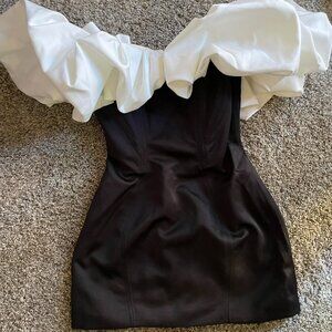 Babyboo Women's Black and White Dress